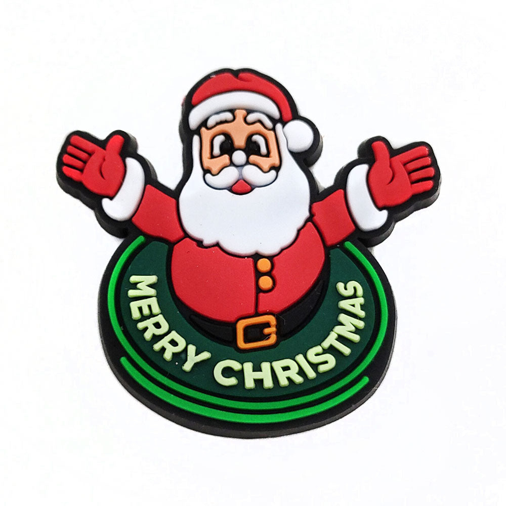 Christmas Accessories PVC Soft Rubber Shoe Buckles