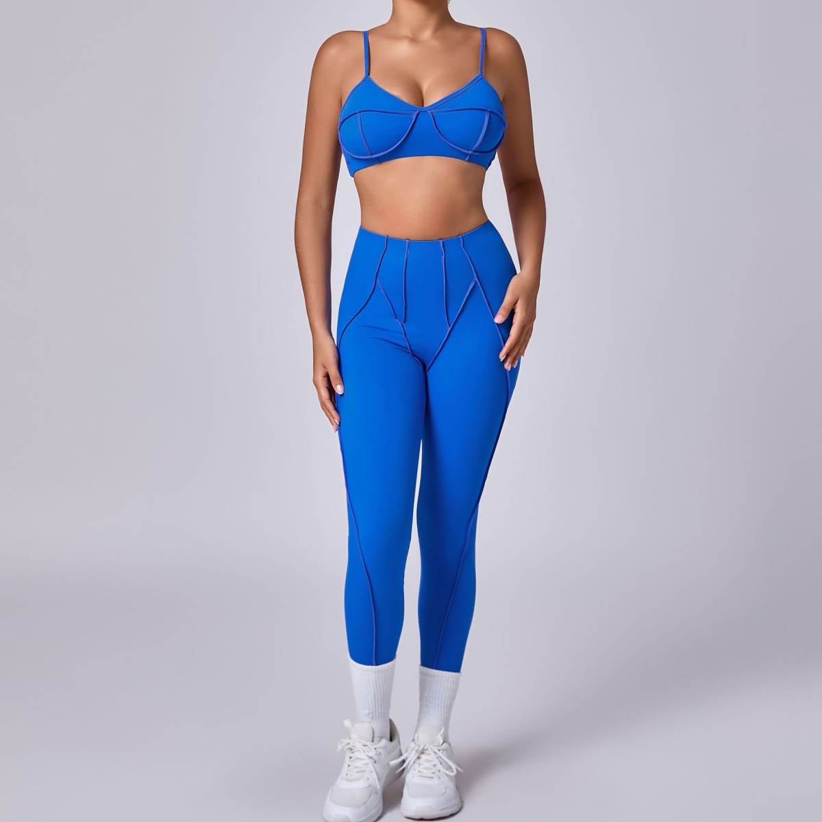European And American Brushed Body-hugging Suit Sports And Leisure Yoga Clothes
