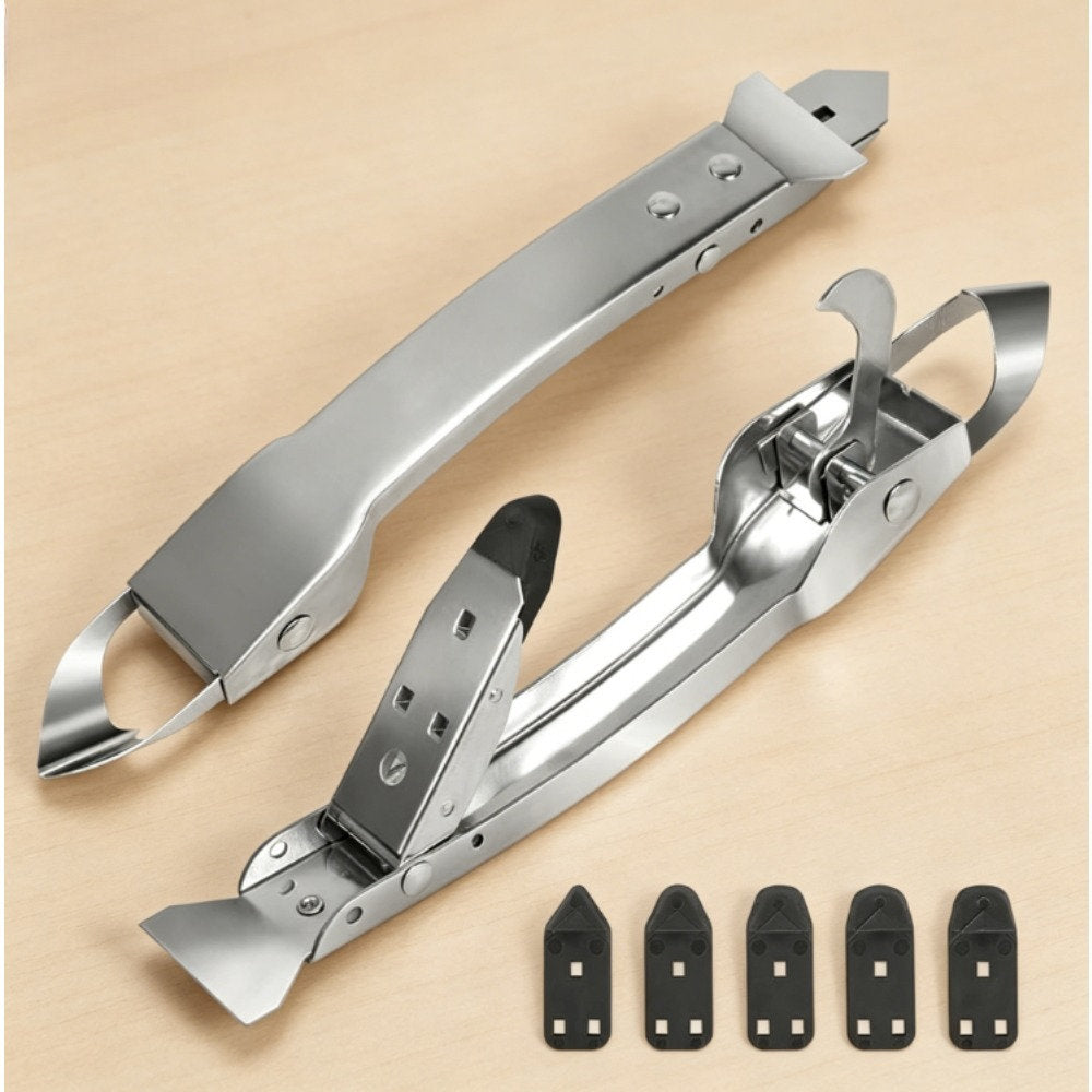 1-Piece Stainless Steel Silicone Remover Tool – With Handle And 5 Blades For Precise Applications – Hand Tools