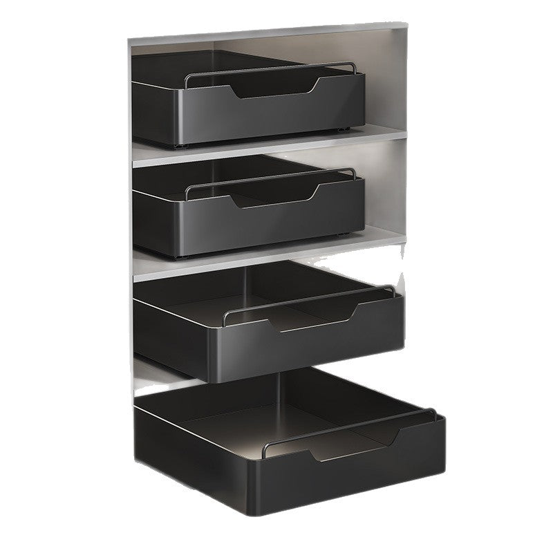 Portable Home-Use No-Drill Kitchen Pull-Out Shelf