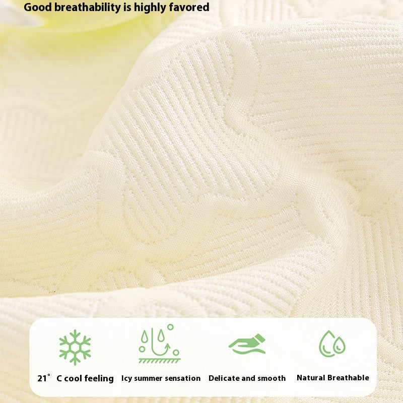 Cream Style Summer Ice Silk Sofa Cover Cloth Summer Cooling Anti-scratching Full Covered Cover