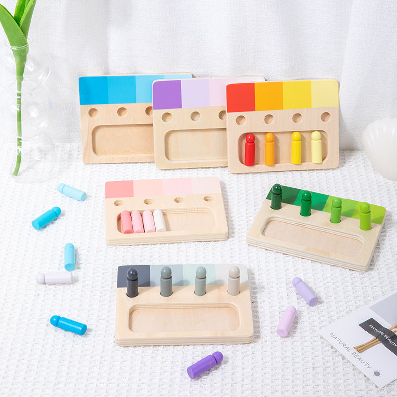 Children's Color Matching Cognitive Wooden Toys