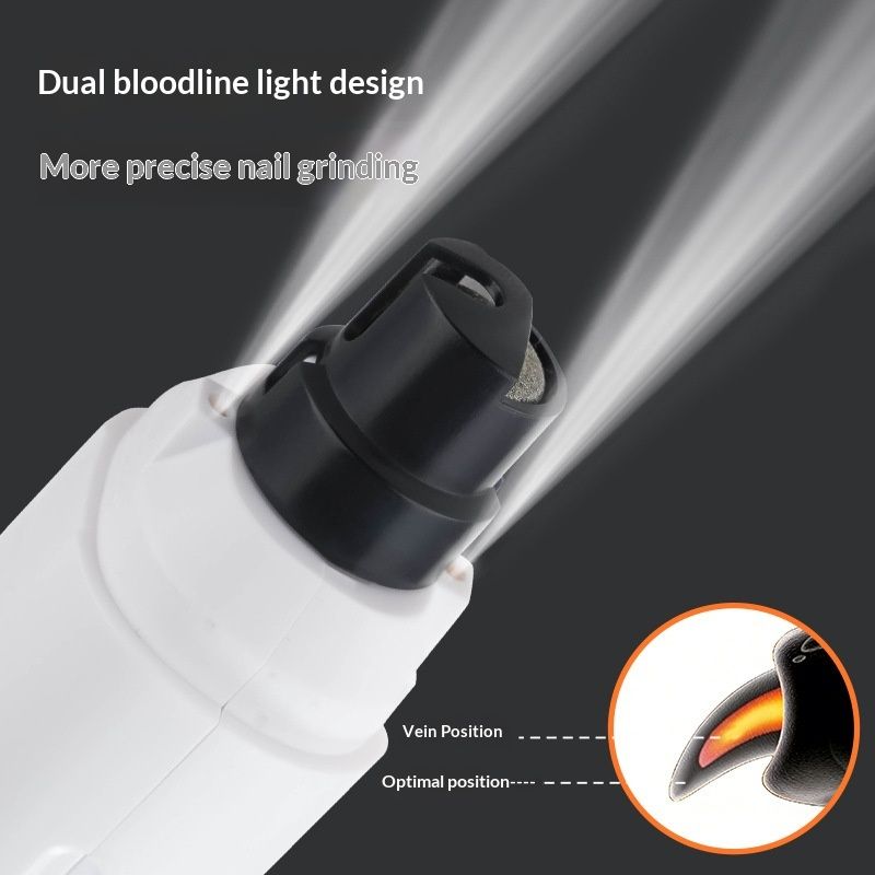 Portable Home Electric Pet Nail Grinder With LED Light