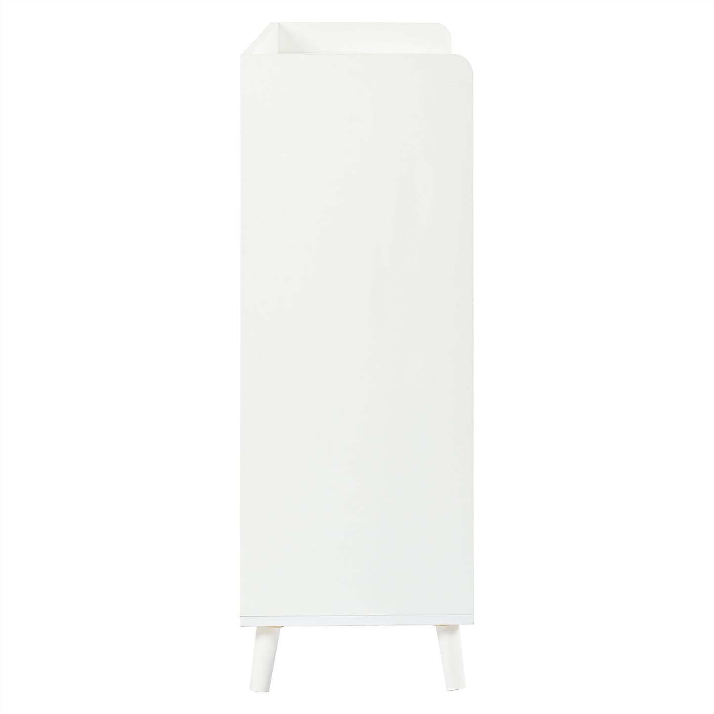 Modern Sideboard Chest Of Drawers Shoe Cabinet With Large Storage Space, 4 Doors And 1 Drawers With An Adjustable Shelf For Dining Room, Living Room Or Kitchen ,White, Dimensions 120X99X35 Cm