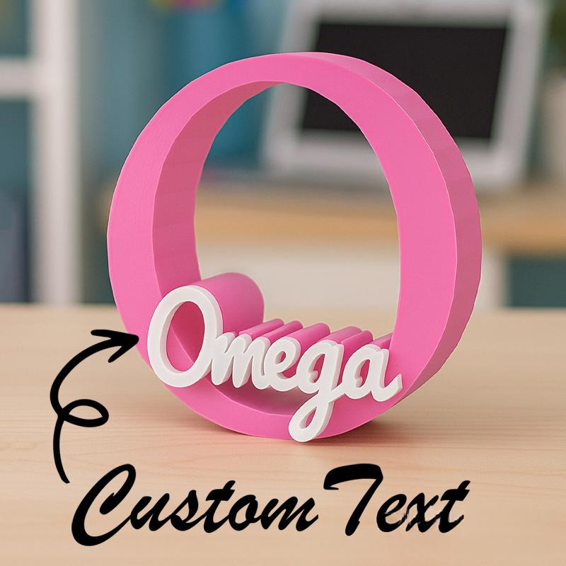Cross Border Customized Multi-color Letter Desktop Ornament Name Christmas Gift