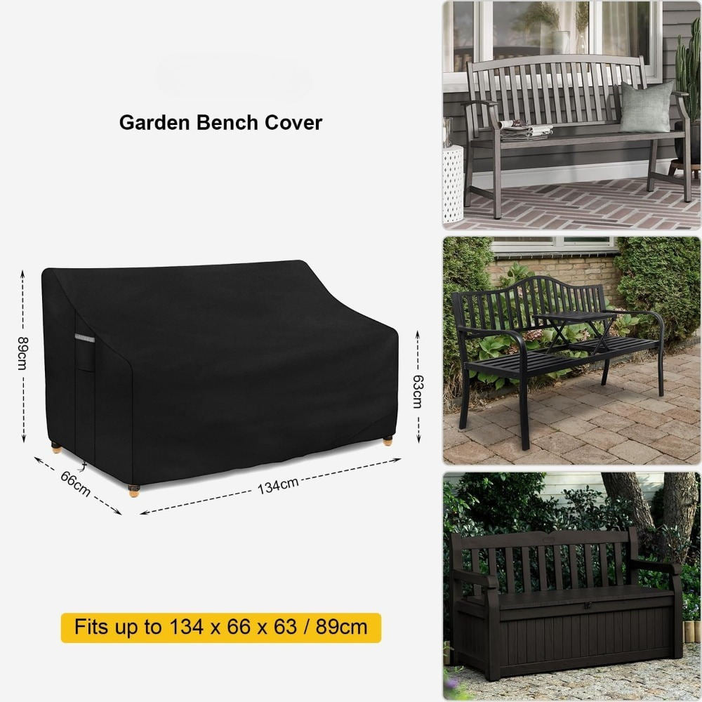 Protective Cover For 2-Seater Garden Bench - Cover For Outdoor Furniture - Party Decorations