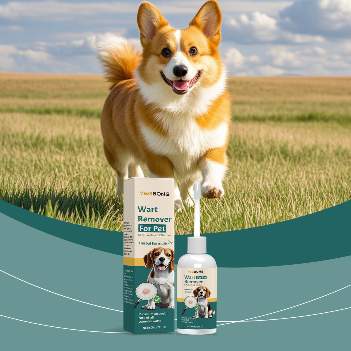 Yegbong Dog Skin Care Drops Herbal Essence Pet Cleanser Gentle Cleansing And Skin Care