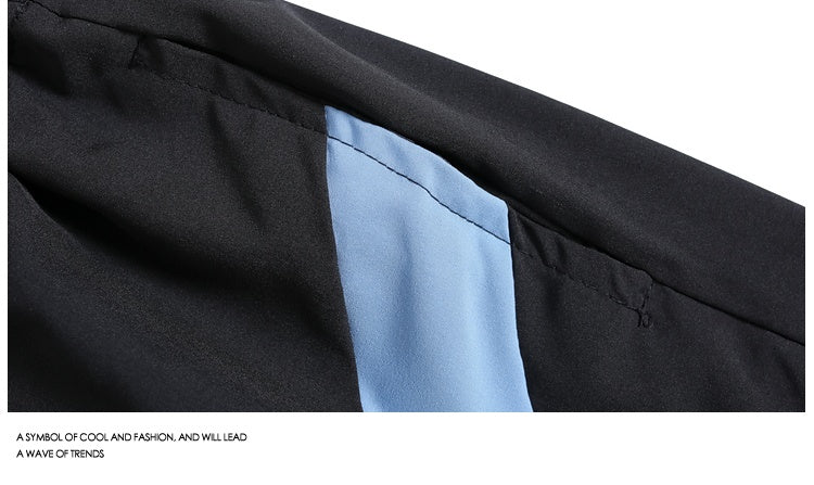 Quick-drying Contrast Color Sports Shorts Training Fitness Casual Pants