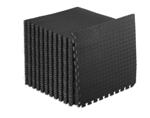 Interlocking Rubber Floor Tiles, Fitness MATS 1-2 Inch Thick, Floor Rubber MATS, Anti-slip