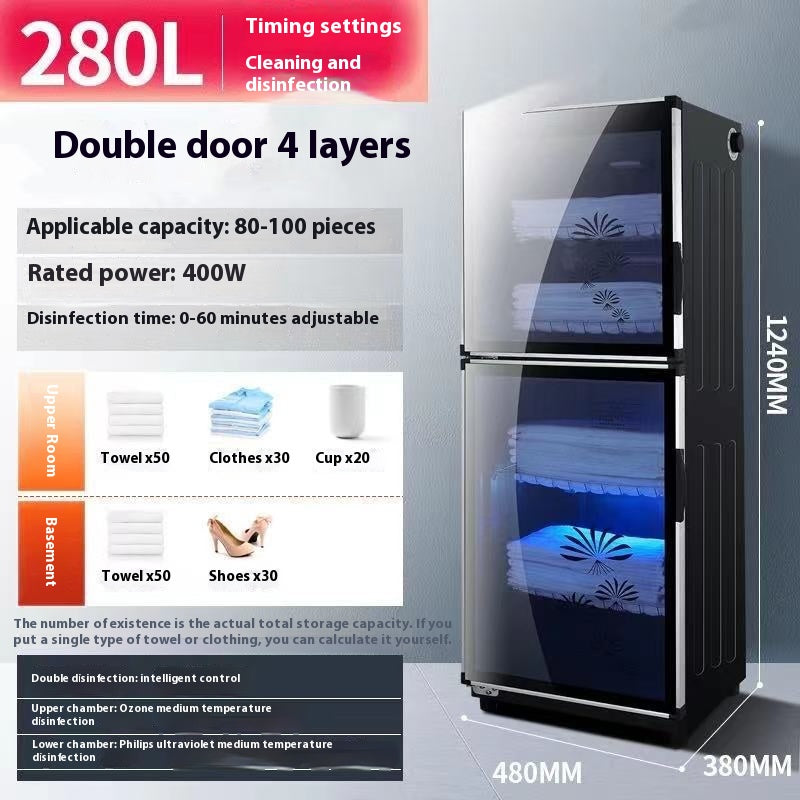 Towel UV Disinfection Cabinet Clothing Feeding Bottle Ozone Towel Cabinet