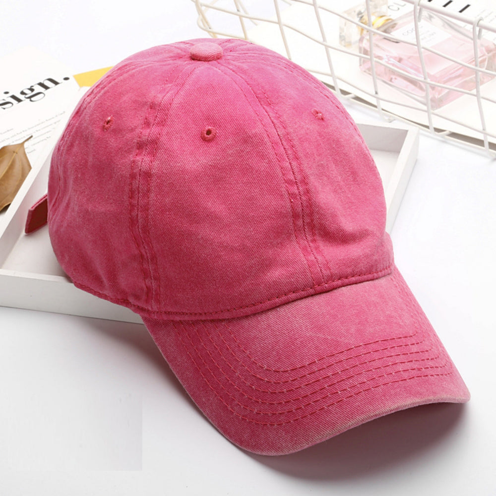 Summer Women's Solid-color Six-strand Adjustable Soft-brim Fashion Casual Baseball Cap, Suitable For Outdoor Outings, Daily Commutes And Outdoor Activities.