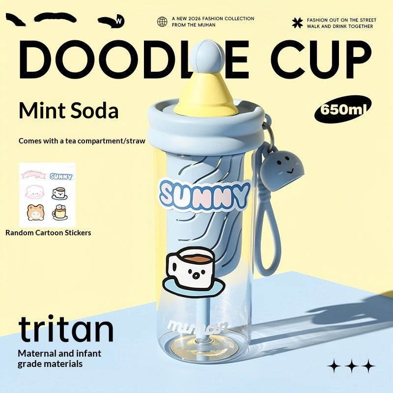 Style Tritan Water Bottle With A Tea Infuser