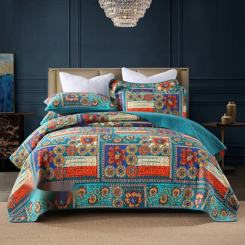 Bedding Pure Cotton Quilt Air-conditioning Summer Cooling Duvet Three-piece Set
