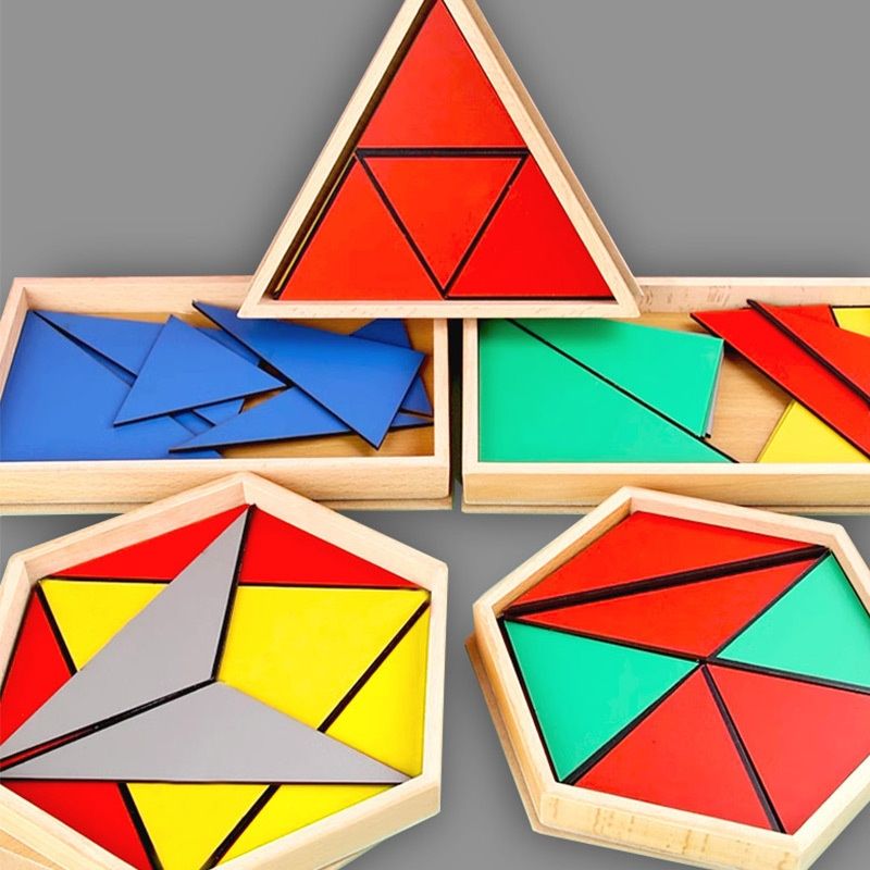 Children's Early Education Triangle Puzzle Shape Cognitive Toys