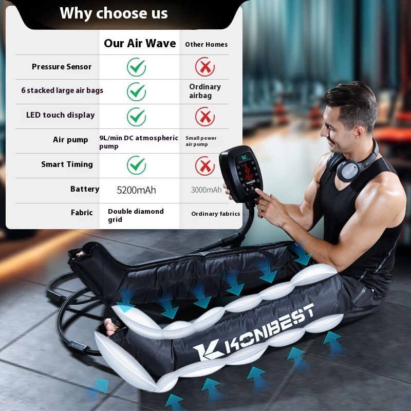 Air Wave Leg Massage Instrument Compression Leg