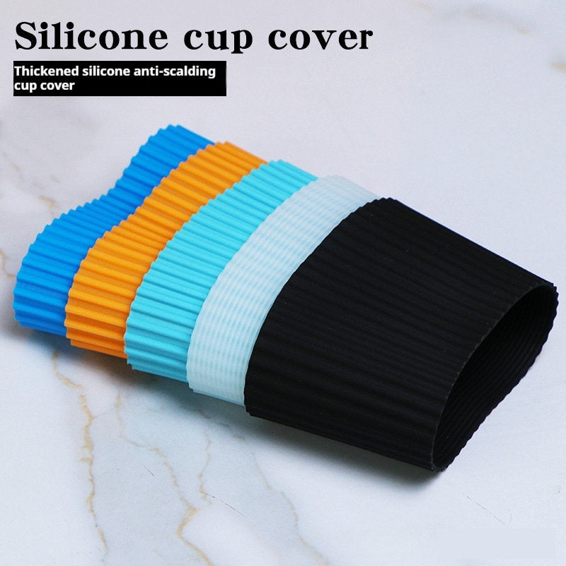 Thickened Silicone Heat Insulation Non-slip Cup Accessories Tapered Coaster Cover