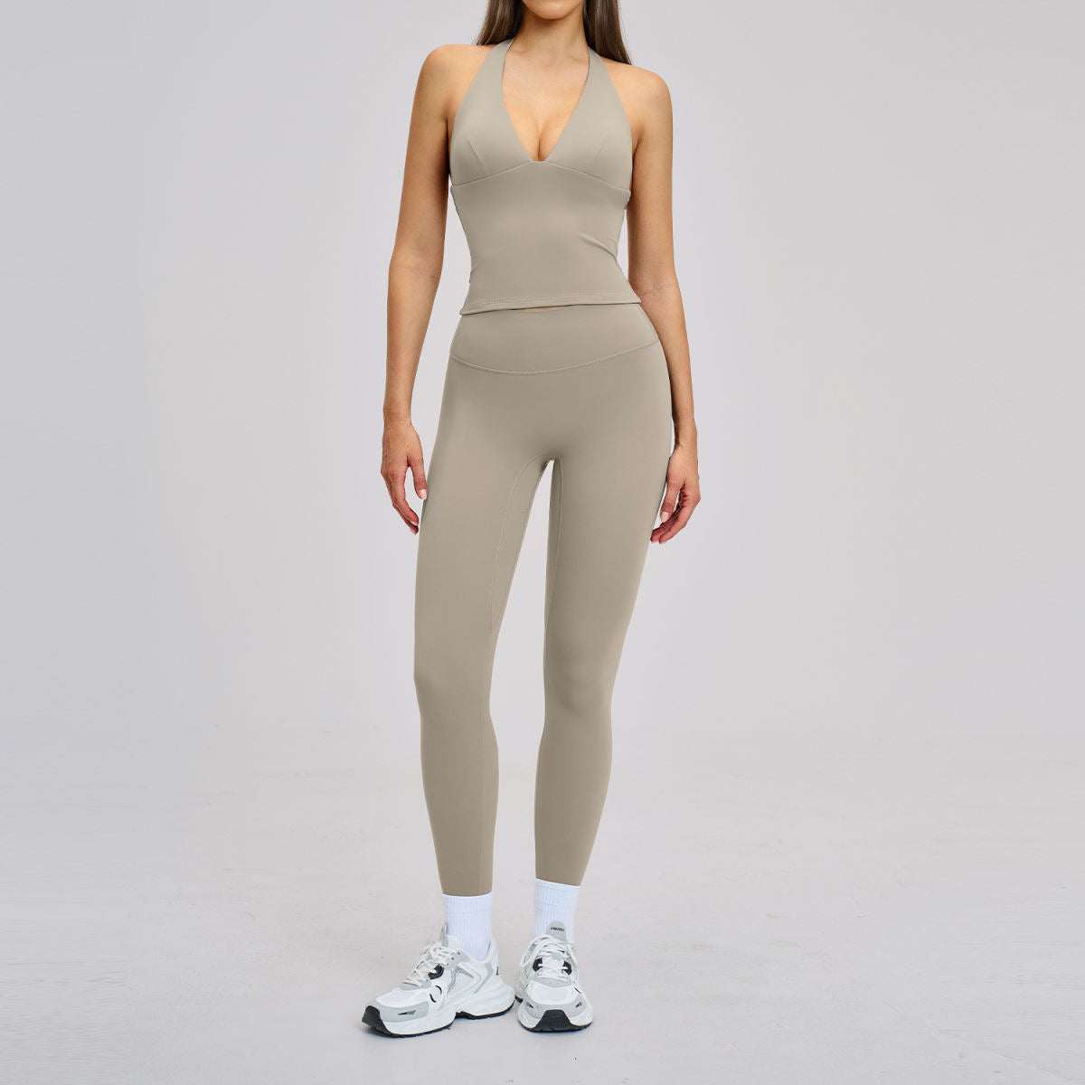 Outdoor Sports Fitness Brushed Tight Yoga Set