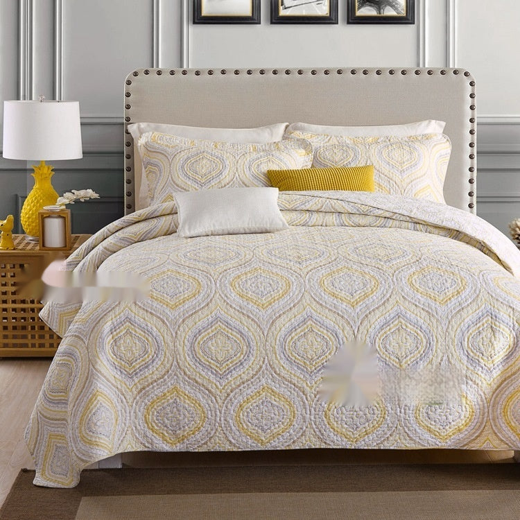 Bedding Pure Cotton Quilt Air-conditioning Summer Cooling Duvet Three-piece Set
