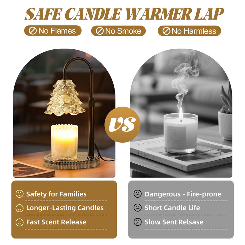 Candle Warmer Lamp With Timer & Dimmer , Adjustable Wax Melt Lamp For Jar Candles, Home Decor Accent