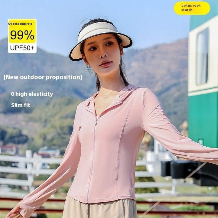 Slim Yoga Nylon Sun-protective Clothing