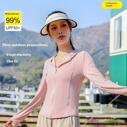 Slim Yoga Nylon Sun-protective Clothing