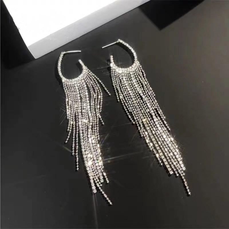 Electroplated Silver Needle Korean-style Trendy Earrings For Women