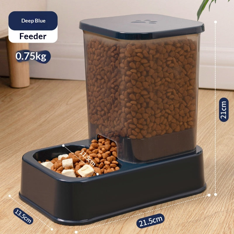 Cat Dog Bowl Food And Water Dispenser Automatic Dual-bowl Feeder Feeding Pet Supplies