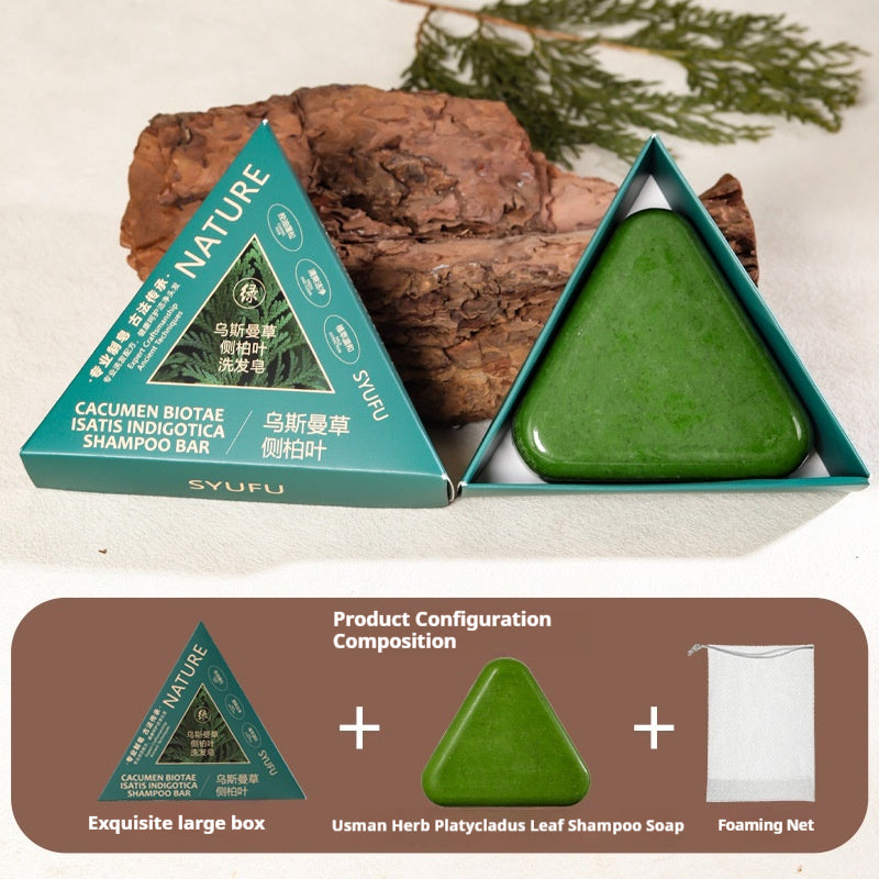 Customized Polygonum Multiflorum Herbal Nourishing Hair Care Soap With Juniper Leaf And Osmanthus Scent