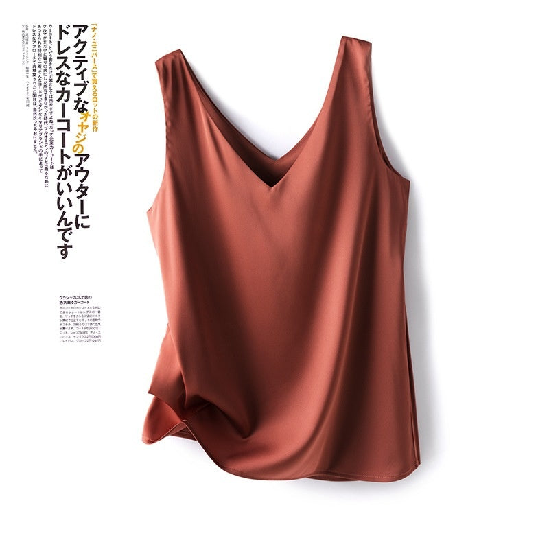 Womens Summer New Arrival Silky Satin Camisole