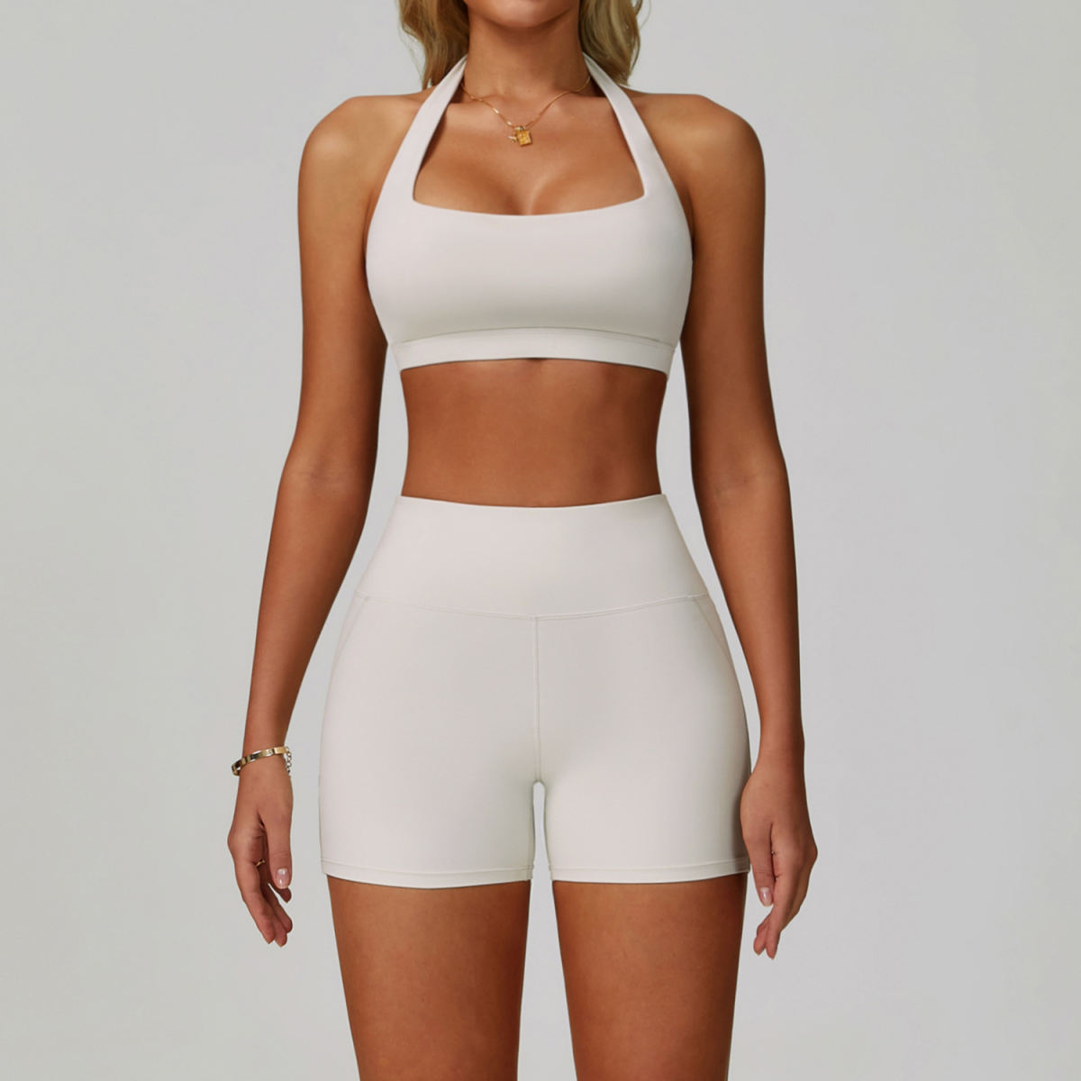 Backless Yoga Clothes Suit Halter Tight Quick-drying Workout Clothes
