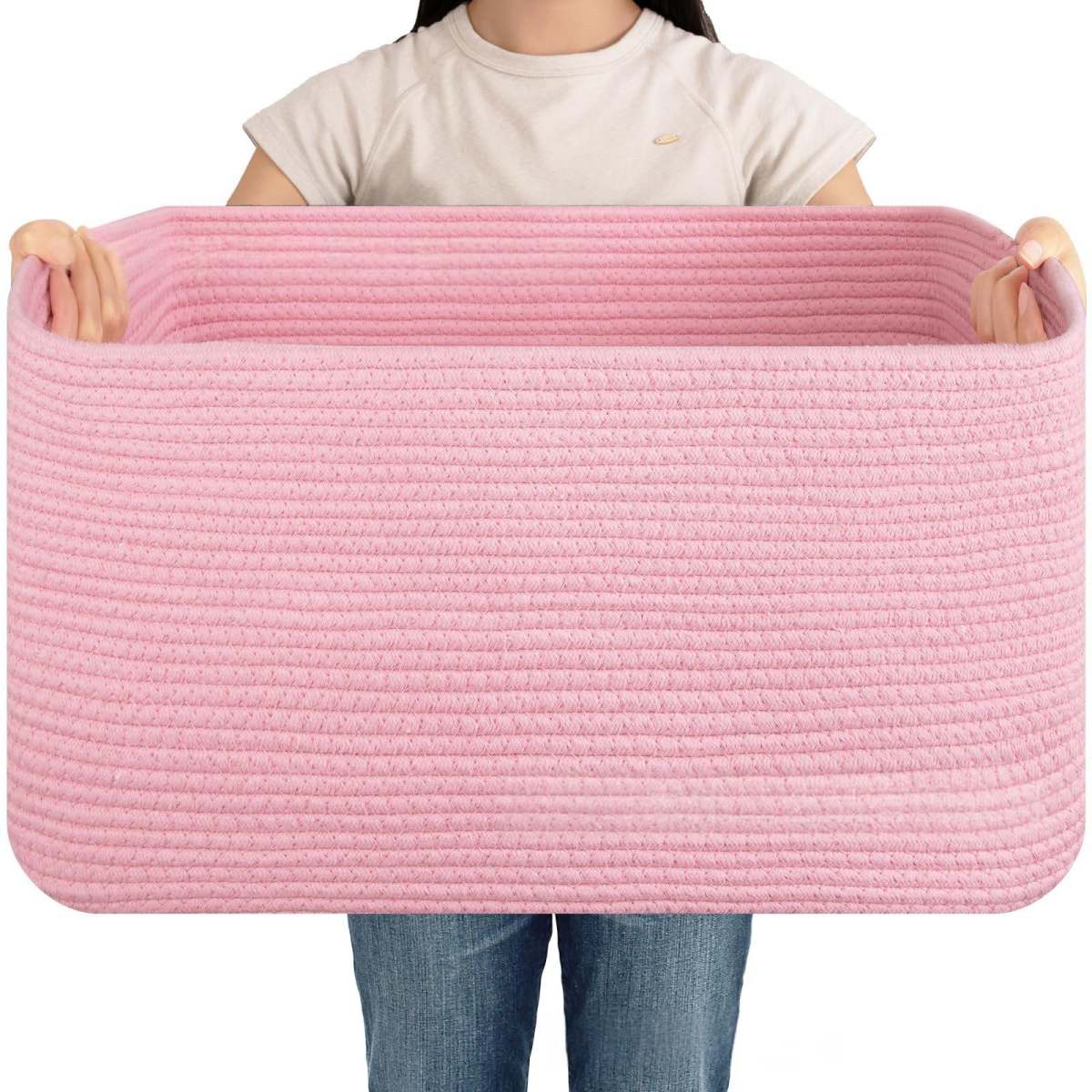 Woven Cotton Rope Storage Basket