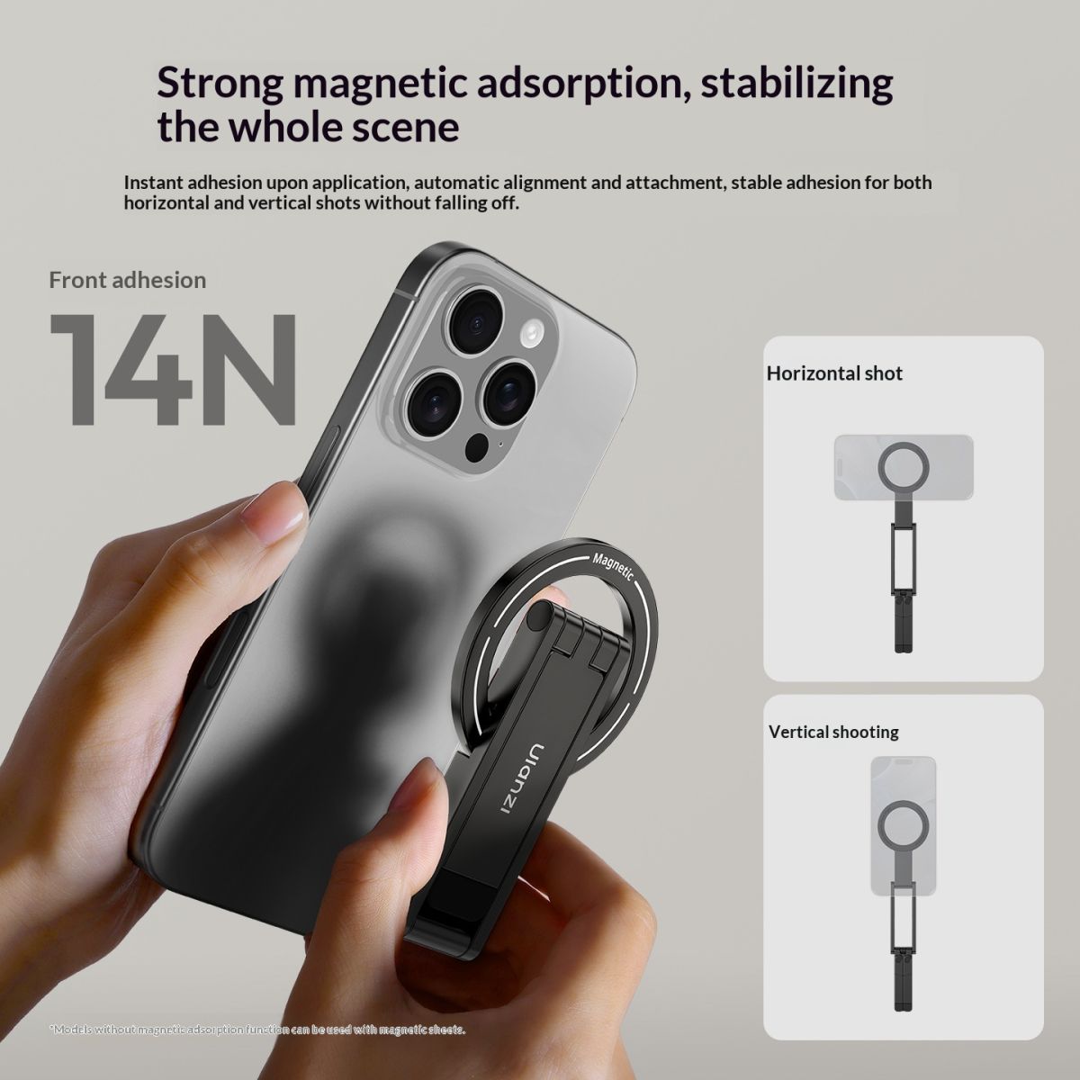 Magnetic Phone Tripod For Photography Universal Handheld Stand For Mobile Phones