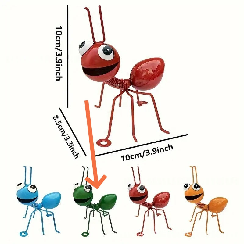 Metal Ant Statue Outdoor Decorative Sculpture Hanging Ornament And Display Piece