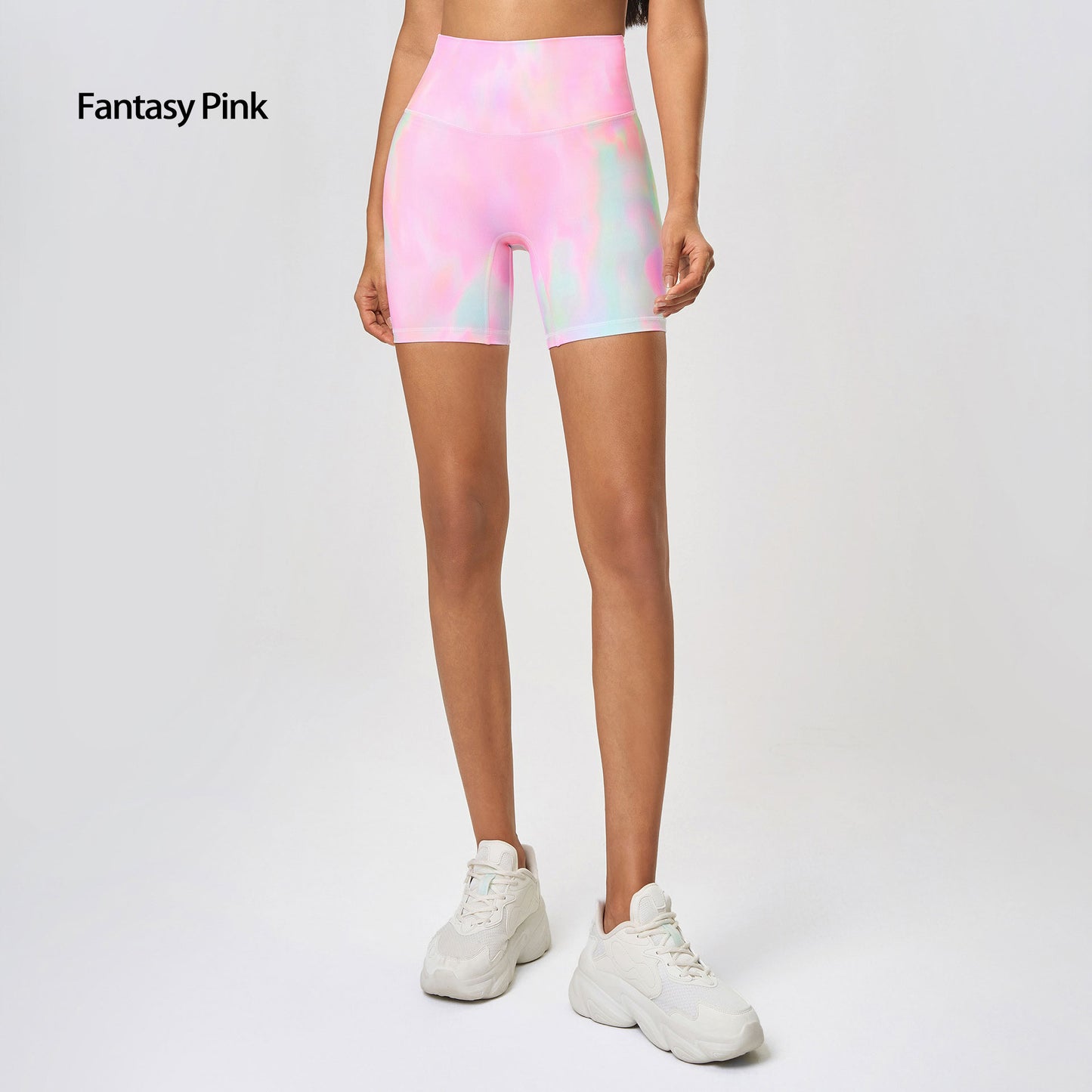Naked-feel Elastic Yoga Pants, Tummy Control And Butt-lifting Cycling Fitness 3 Pants Tight Running Shorts For Women