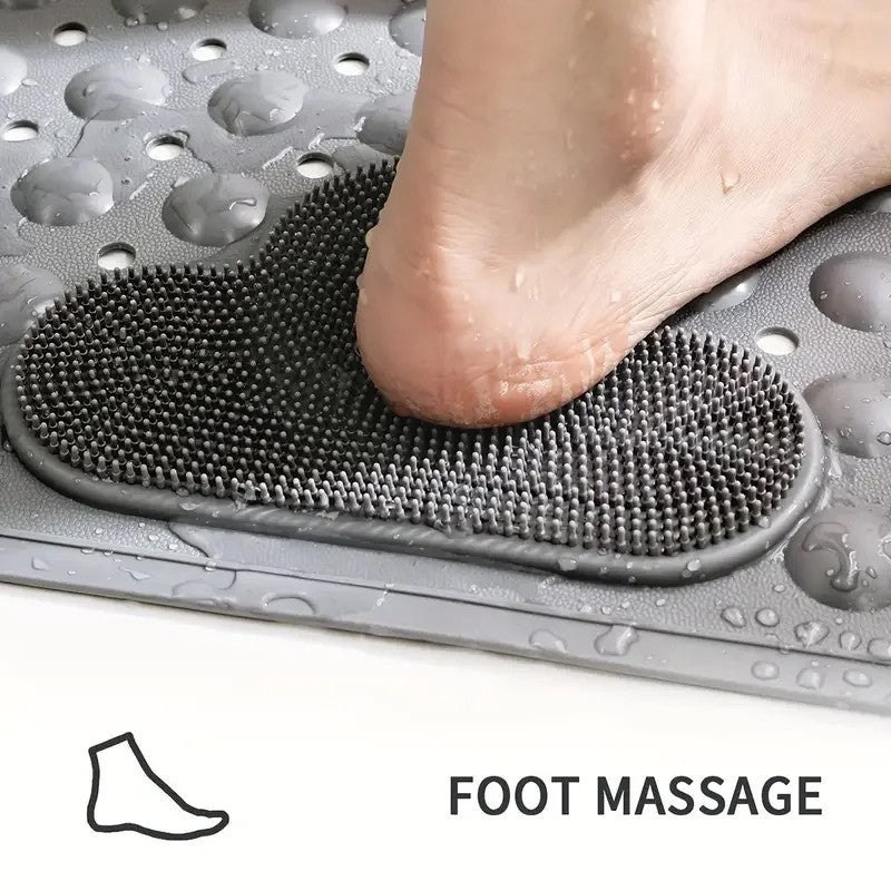 Anti Mold Rubber Shower Mat Non Slip Bathtub Strong Suction Extra Large Bath Mat