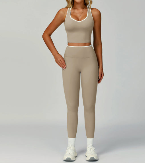 Women's Sports Suit Skinny Yoga Clothes Fitness Suit