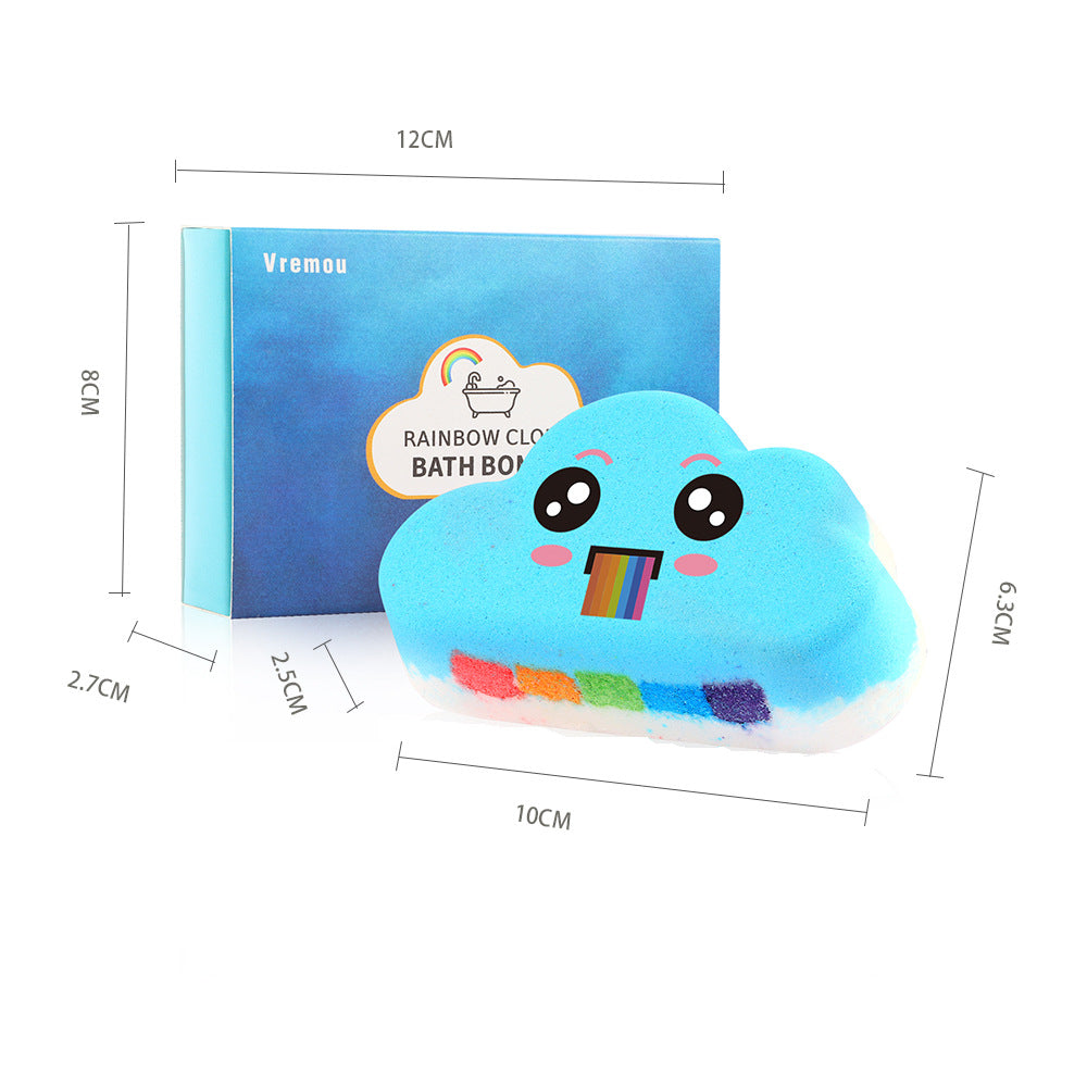 Rainbow Cloud Bath Salt Balls  4-Pack  For Body Cleansing