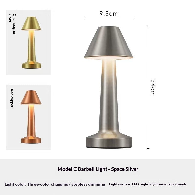 Metal Desktop Touch-Activated Creative USB-Charging Desk Lamp