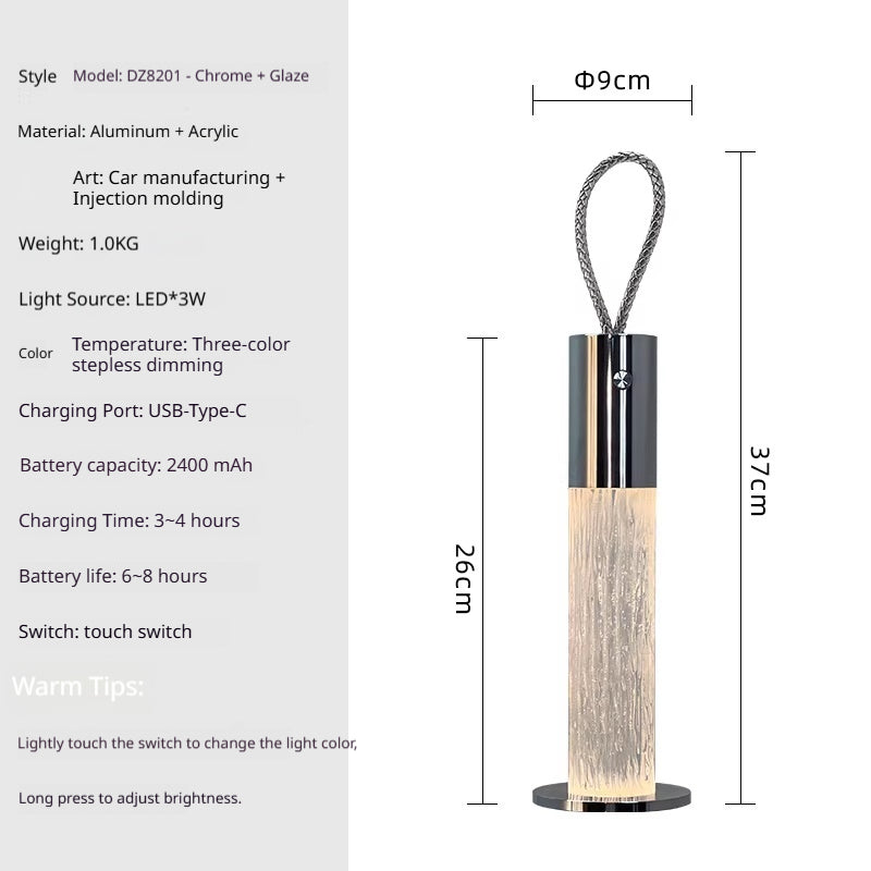 Affordable Luxury Portable Wireless Handheld Charging Desk Lamp