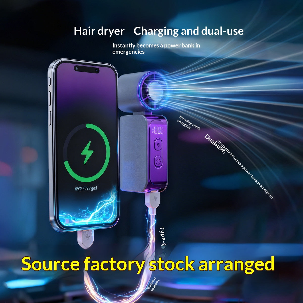 Dual-Use Semiconductor Cooling Ice Pack Portable USB Powerful Fan