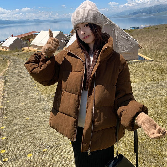 Winter Short Loose Thick Petite Coat Korean Version Cotton Jacket