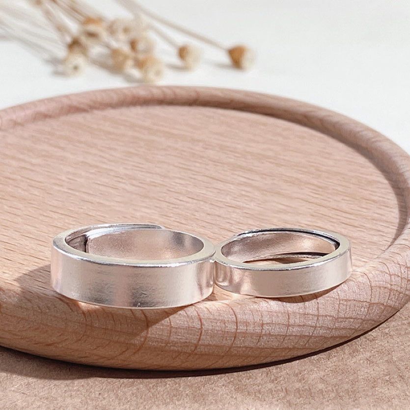 1pcs 999 Sterling Silver Polished Band Statement Ring, Elegant Simple Style, Ideal For Birthdays & Holiday Gifts