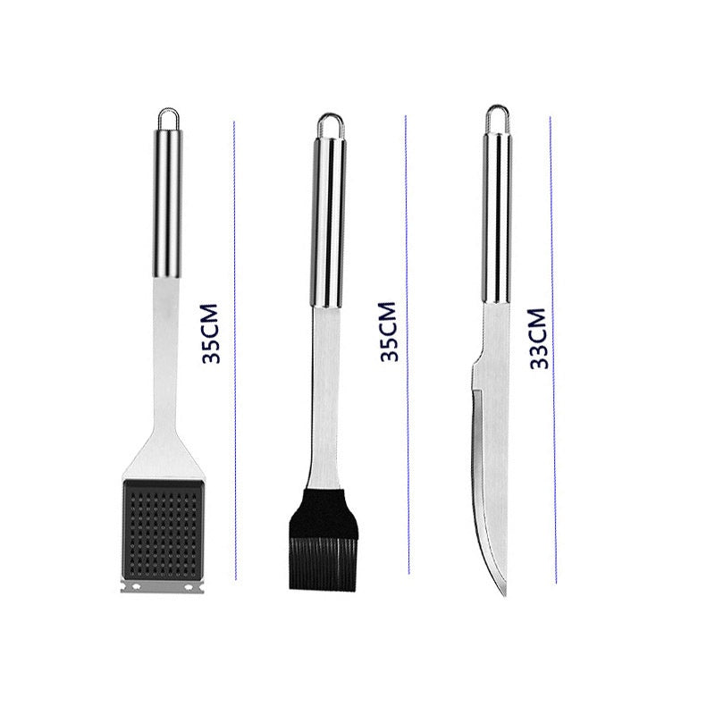 Barbecue Tool Outdoor BBQ Set 26-Piece Includes Apron Grilling Tools And Knives