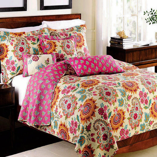 Bedding Pure Cotton Quilt Air-conditioning Summer Cooling Duvet Three-piece Set