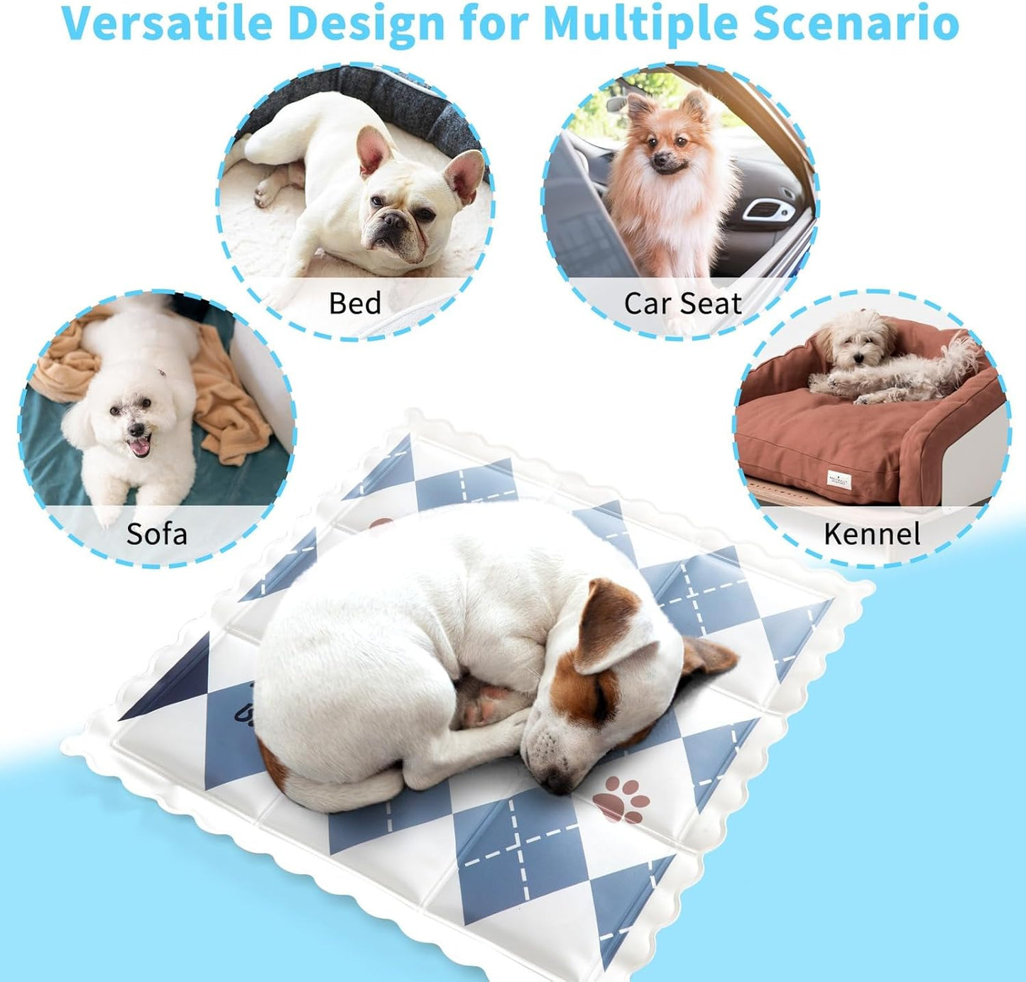 Pet Ice Pad Summer Dog House Cat Sleeping Mat Dog And Cat Cooling Gel Pad Dirty And Cool Feeling Resistant Sleeping Mat