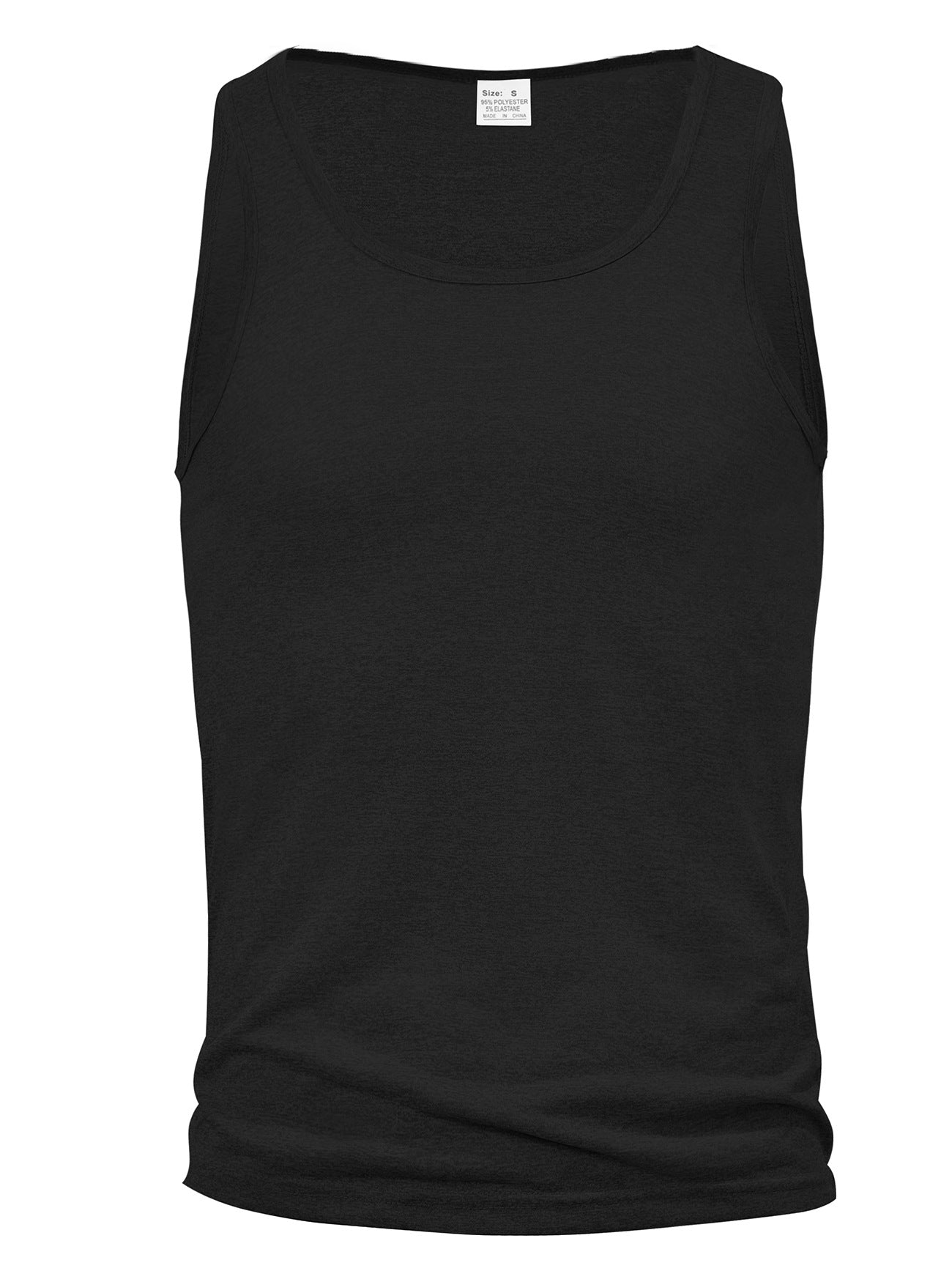 Summer Mens Solid-Color I-Strap Sleeveless Fitness Workout Training Casual Top