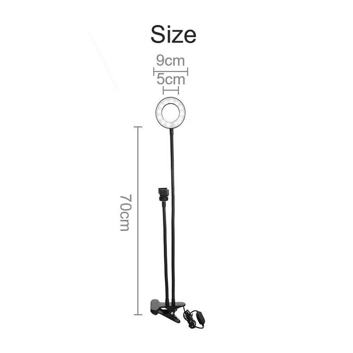 Ring Light Dimmable Lighting Phone Selfie Tripod Stand Makeup Live Lamp