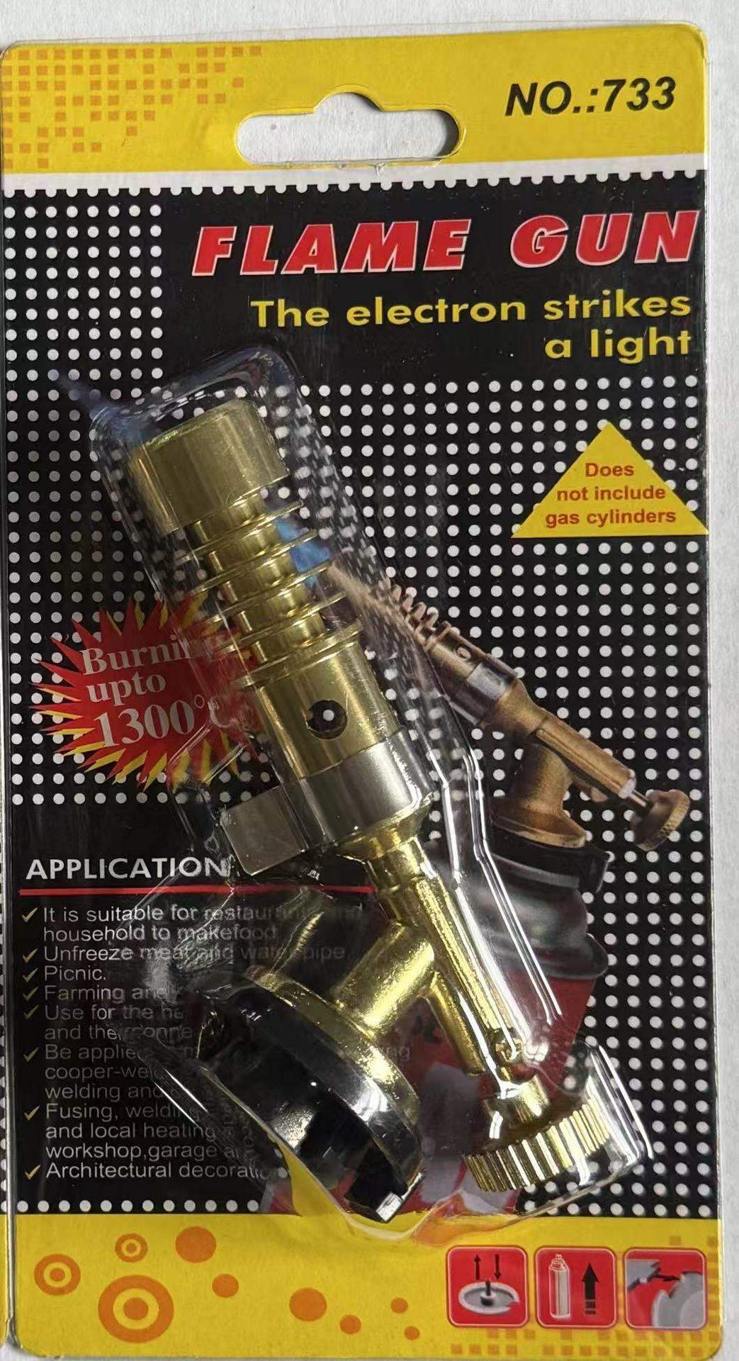 Spray Gun, Cassette Gas Cylinder, Spray Gun, Baking Ignition Gun, Outdoor Barbecue Welding Gun, 733 High-temperature Spray Gun, Windproof