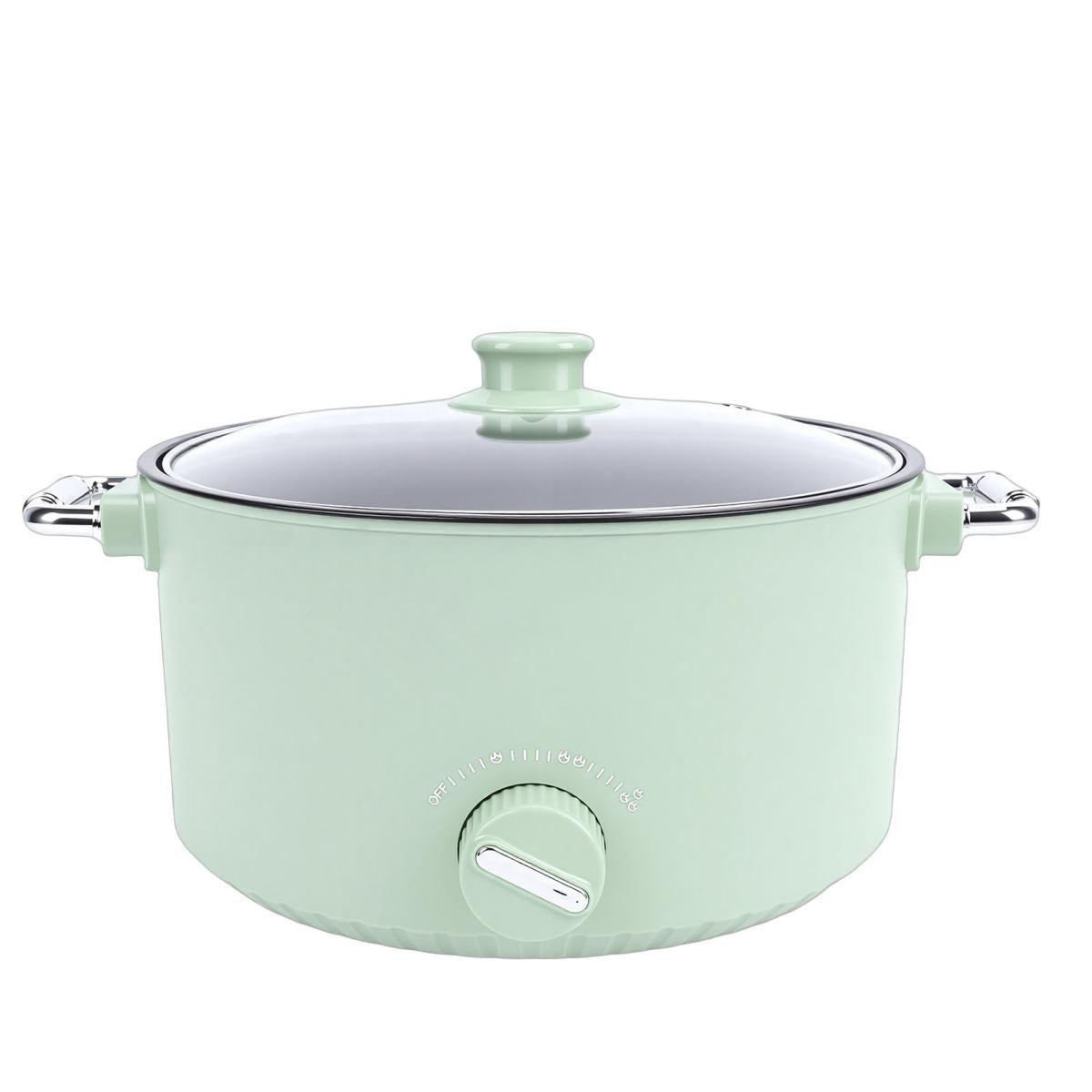 Electric Hot Pot 800W 3L Food Grade Nonstick Coating Multifunctional Electric Cooker With Steam Basket For Steak Rice Noodles Soup US Plug