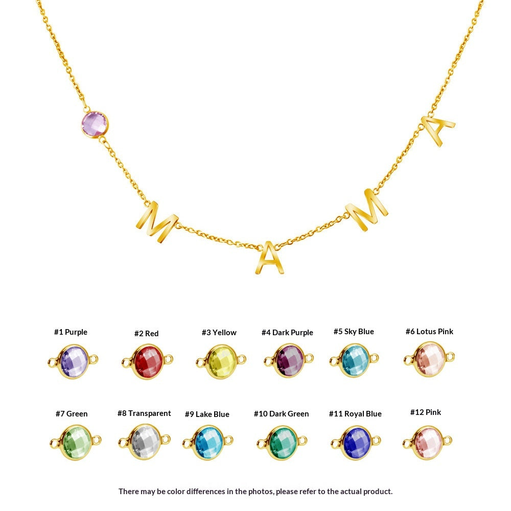 Women's Personalized Name Pendant Necklace Initial Chain Friendship Gift